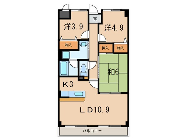 ベレッツァ芦屋Ⅰの物件間取画像